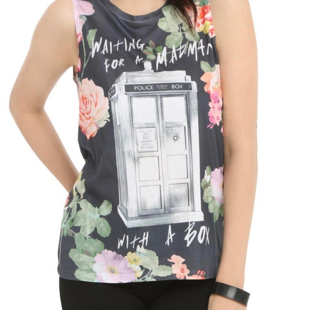 Dr WHO waiting for a madman in a box tank top!